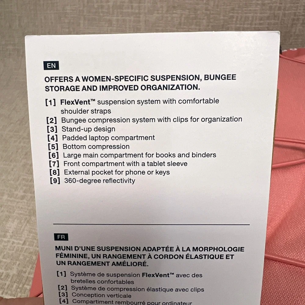 The North Face Borealis Backpack Women 27L Terra Cotta Pink Padded Laptop NWT - Picture 5 of 5